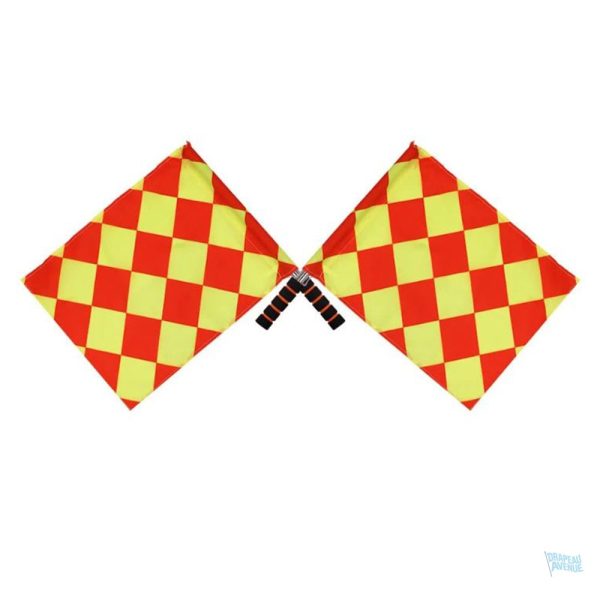 Drapeau de touche, essentiel pour arbitres durant les matchs