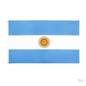 Drapeau de l'Argentine 128 x 192 cm en tissu