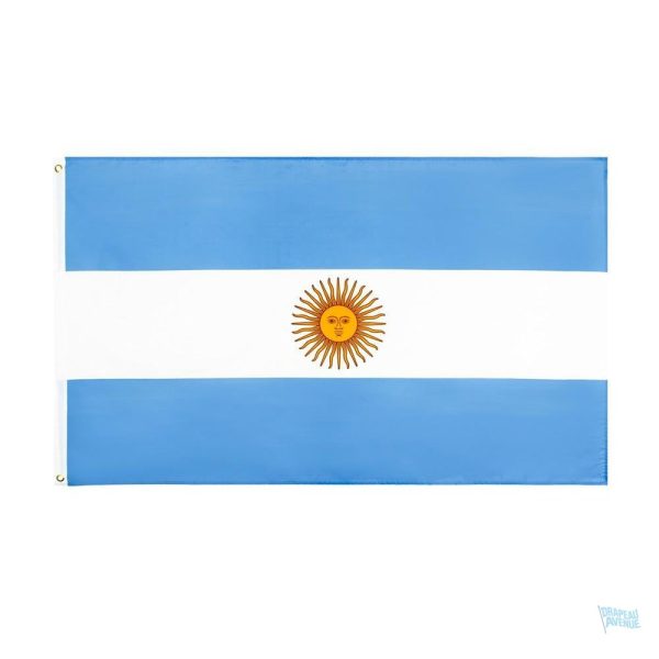 Drapeau de l'Argentine 128 x 192 cm en tissu