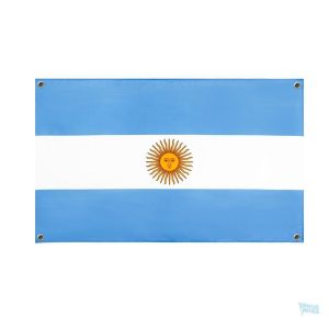 Drapeau Argentine 4 œillets, emblème national en tissu