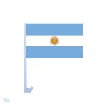 Drapeau argentin pour voiture en polyester durable