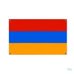 Drapeau Arménie avec 4 œillets pour une fixation facile