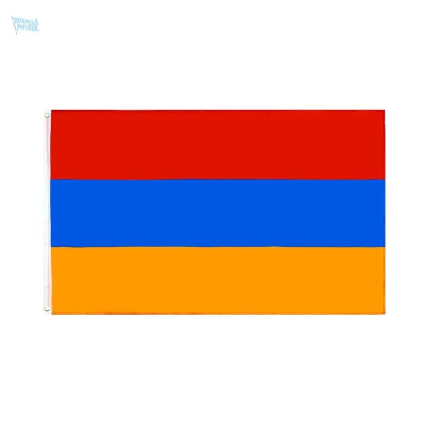 Drapeau Arménie 90 x 150 cm en tissu résistant