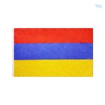 Drapeau extérieur de l'Arménie en tissu résistant