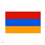 Drapeau géant de l'Arménie en tissu coloré