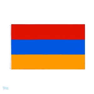 Drapeau géant de l'Arménie en tissu coloré