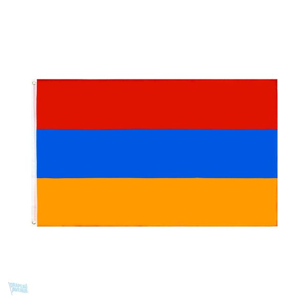 Drapeau géant de l'Arménie en tissu coloré