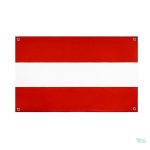 Drapeau Autriche avec 4 œillets pour affichage extérieur
