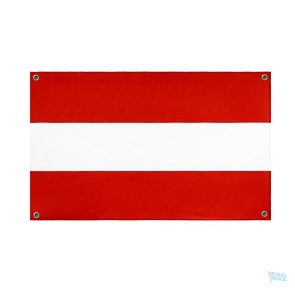 Drapeau Autriche avec 4 œillets pour affichage extérieur
