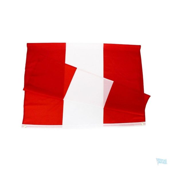 Drapeau Autriche, taille 90 x 150 cm, couleur rouge et blanc