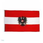 Drapeau Autriche avec aigle pour usage extérieur
