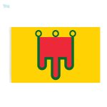 Drapeau d'Auvergne aux couleurs emblématiques de la région