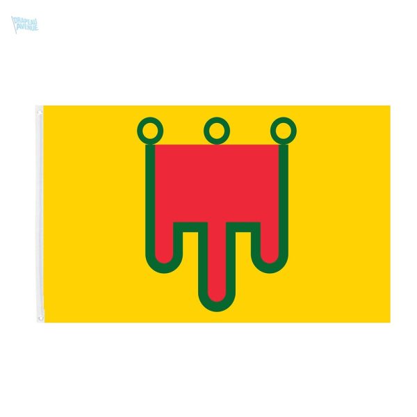 Drapeau d'Auvergne aux couleurs emblématiques de la région