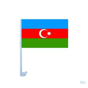 Drapeau Azerbaïdjan pour voiture, accessoire de support national