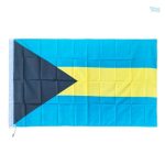 Drapeau des Bahamas 128 x 192 cm en tissu résistant