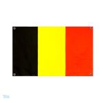 Drapeau Belgique 4 œillets, parfait pour l'affichage extérieur