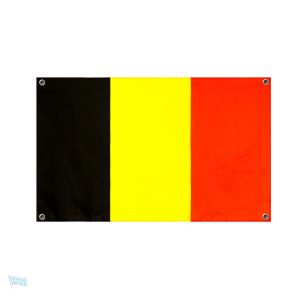 Drapeau Belgique 4 œillets, parfait pour l'affichage extérieur
