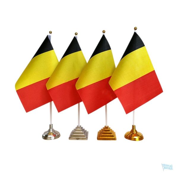 Drapeau de table Belgique, accessoire décoratif coloré