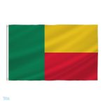 Drapeau Bénin 120 x 180 cm en tissu coloré