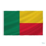 Drapeau Bénin fourreau en tissu coloré et résistant