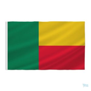 Drapeau Bénin fourreau en tissu coloré et résistant