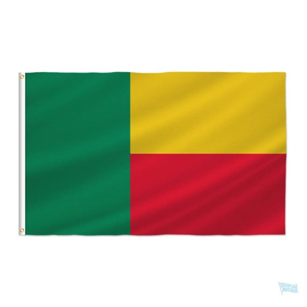 Drapeau géant du Bénin aux couleurs vibrantes