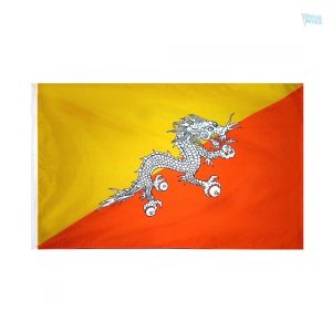 Drapeau Bhoutan fourreau 180 x 300 cm
