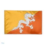 Drapeau Bhoutan qualité PRO en tissu résistant et coloré