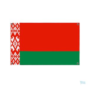 Drapeau Biélorussie avec 4 œillets pour affichage extérieur