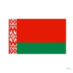 Drapeau de la Biélorussie avec fourreau de fixation