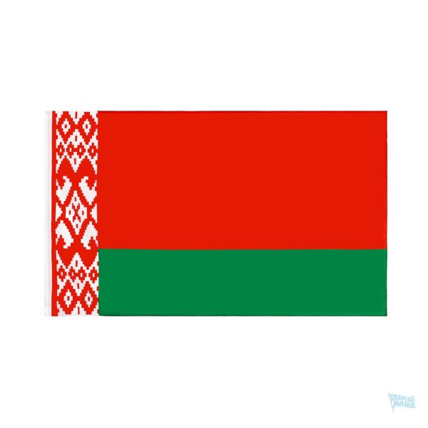 Drapeau de la Biélorussie avec fourreau de fixation