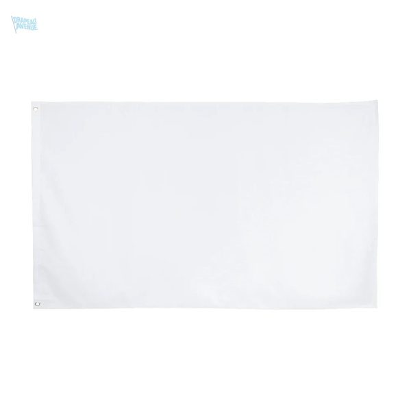 Drapeau blanc classique pour événements et décorations thématiques