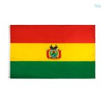 Drapeau Bolivie 120 x 180 cm, tissu coloré