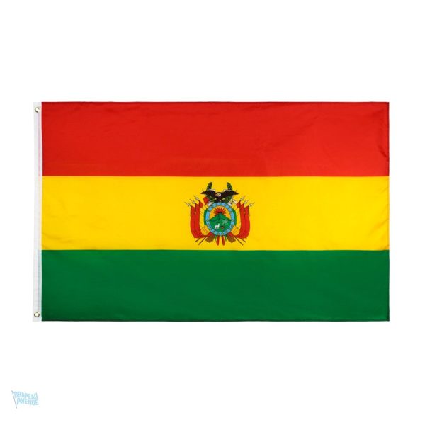 Drapeau Bolivie 128 x 192 cm, design classique et coloré