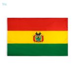 Drapeau de la Bolivie avec fourreau pour affichage