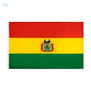 Drapeau de la Bolivie avec fourreau pour affichage
