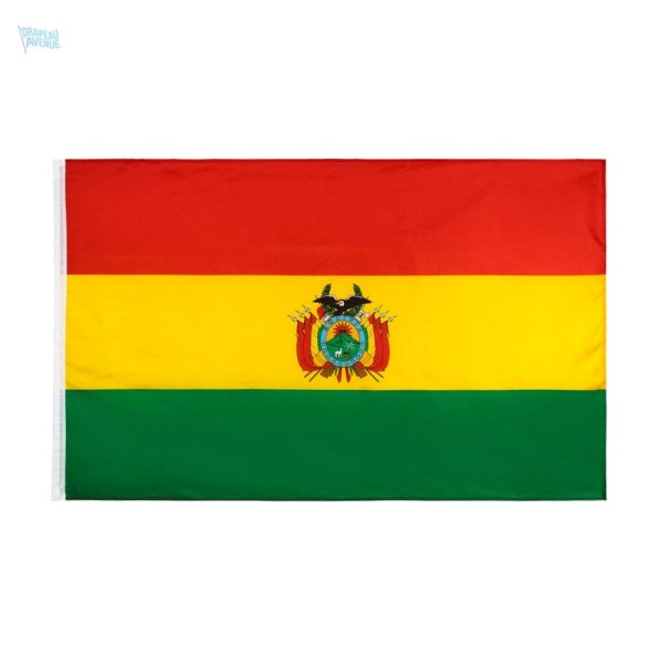 Drapeau de la Bolivie avec fourreau pour affichage