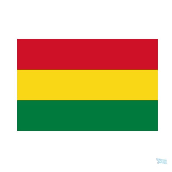 Drapeau de la Bolivie sans écusson 90 x 150 cm
