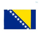 Drapeau géant de la Bosnie-Herzégovine en tissu résistant