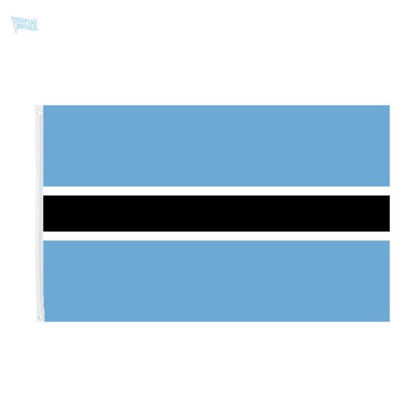 Drapeau Botswana 90 x 150 cm en polyester résistant