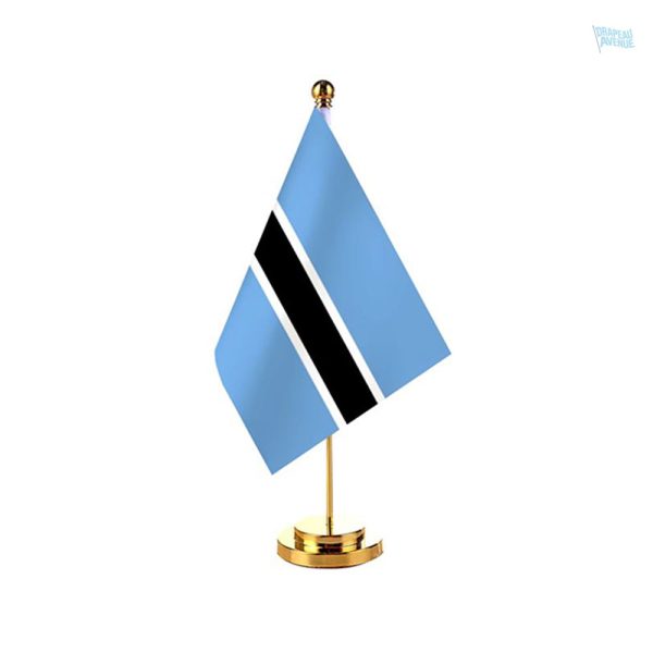 Drapeau de table du Botswana pour décoration intérieure