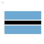 Drapeau géant du Botswana