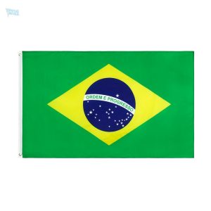 Drapeau Brésil 60 x 90 cm en tissu