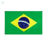 Drapeau Brésil 90 x 150 cm en tissu résistant
