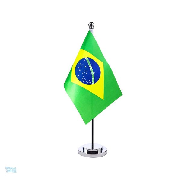 Drapeau du Brésil de table, accessoire décoratif patriotique