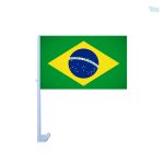 Drapeau Brésil pour voiture en tissu résistant