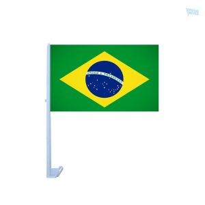 Drapeau Brésil pour voiture en tissu résistant