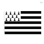 Drapeau Bretagne 60 x 90 cm en tissu résistant
