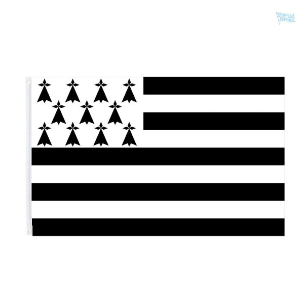 Drapeau Bretagne 60 x 90 cm en tissu résistant