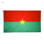 Drapeau Burkina Faso 90 x 150 cm en tissu résistant